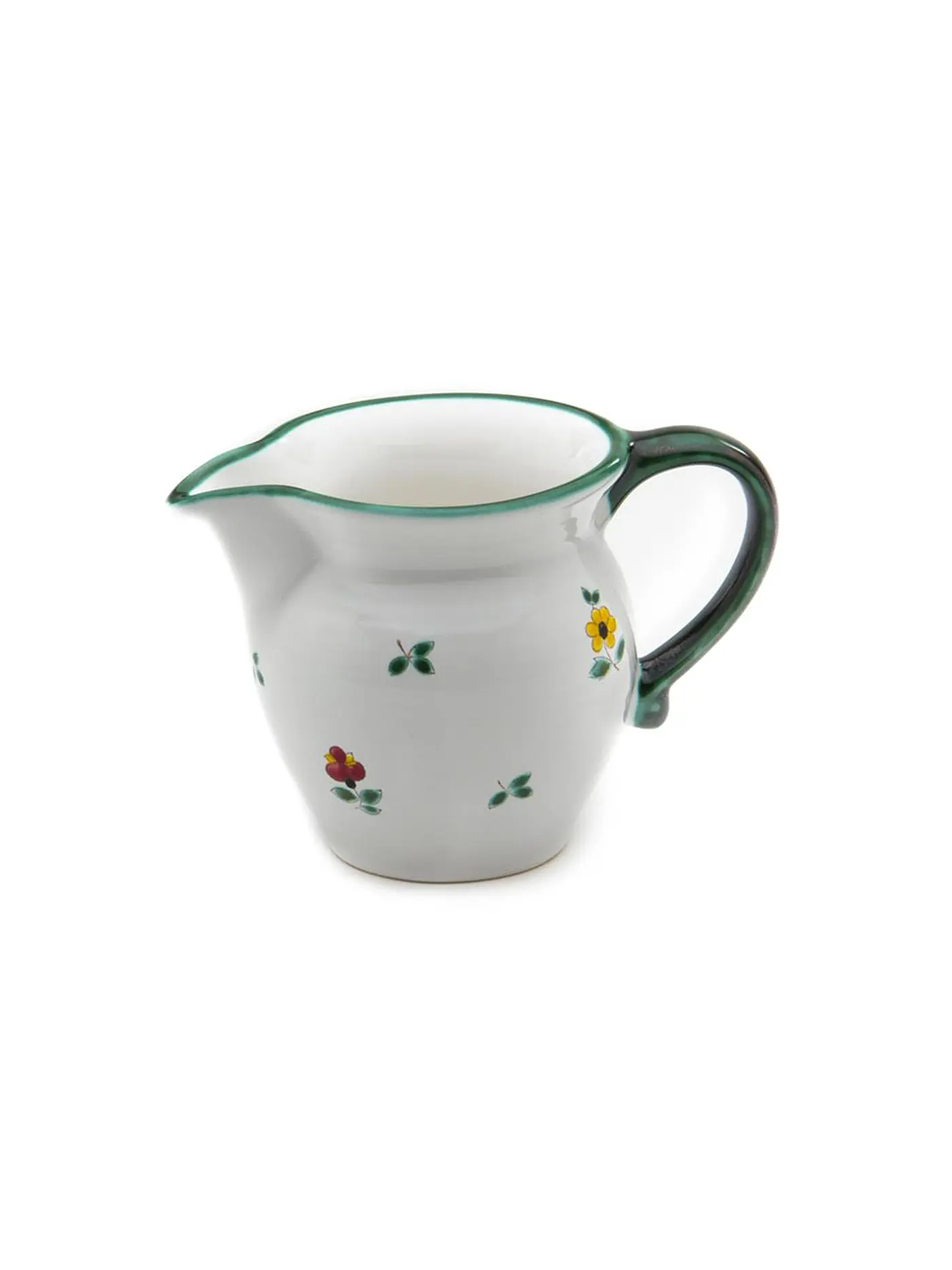 GMUNDNER KERAMIK | Milch-Giesser glatt "Streublumen" 0,30l | 